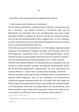 Wandel Öffentlich-Rechtlicher Institutionen Im Kontext Historisch-Politischer Ereignisse Am Beispiel Des Senders Freies Berlin