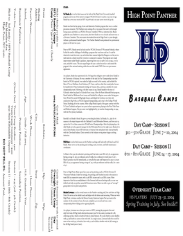 HPU Camp Brochure