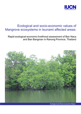 Ecological and Socio-Economic Values of Mangrove Ecosystems in Tsunami Affected Areas