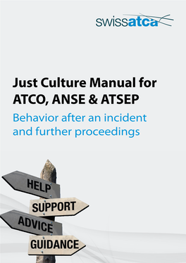 Just Culture Manual for ATCO, ANSE & ATSEP