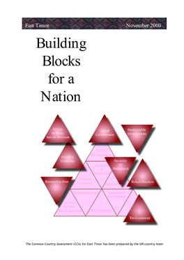 East Timor November 2000 Building Blocks for a Nation