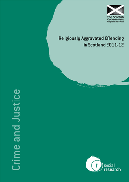 Religiously Aggravated Offending in Scotland 2011-12