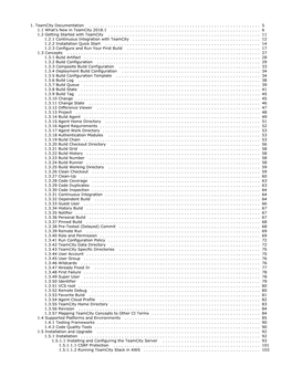 1. Teamcity Documentation