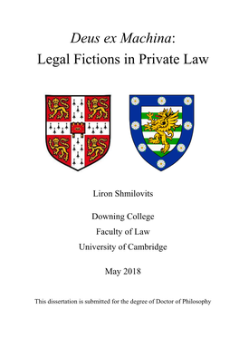 Legal Fictions in Private Law