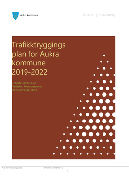 Trafikktryggings Plan for Aukra Kommune 2019-2022