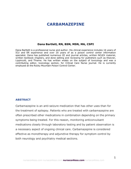 Carbamazepine