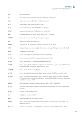 Appendix Acronyms and Abbreviations