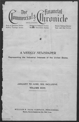 Index to the Ninety-Sixth Volume, January 1 to June 3, 1913