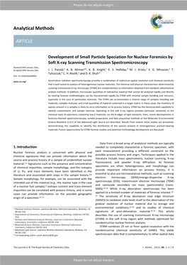 Analytical Methods ARTICLE