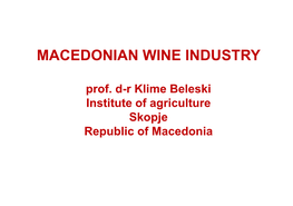 Association Wines of Macedonia