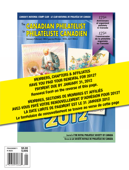 Canadian Philatelist Philatéliste Canadien