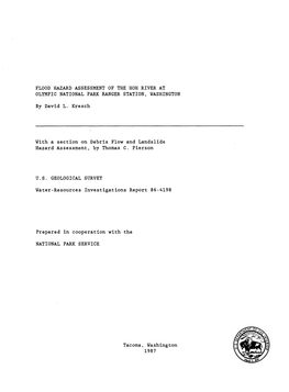 Flood Hazard Assessment of the Hoh River at Olympic National Park Ranger Station, Washington