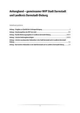 Anhangband – Gemeinsamer NVP Stadt Darmstadt Und Landkreis Darmstadt-Dieburg