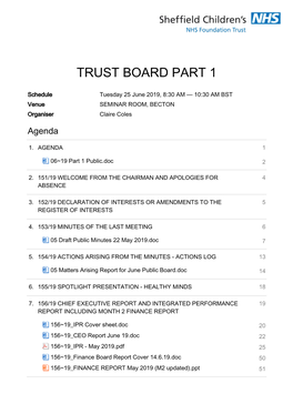 Trust Board Part 1