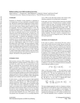 Robust Surface-Wave Full-Waveform Inversion Dmitry Borisov∗1,2, Fuchun Gao3, Paul Williamson3, Frederik J