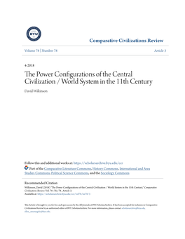 The Power Configurations of the Central Civilization / World System in the 11Th Century