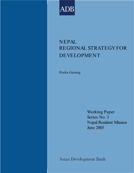Nepal Regional Strategy for Development