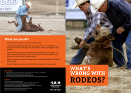 RODEOS? Inside Left, Bottom Photo © Carol Slater Photography