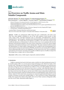 An Overview on Truffle Aroma and Main Volatile Compounds