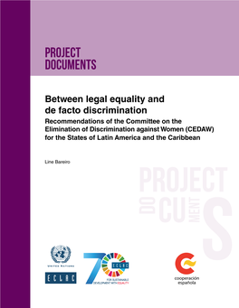 Between Legal Equality and De Facto Discrimination. Recommendations