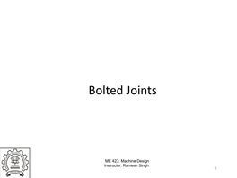 Bolted Joints