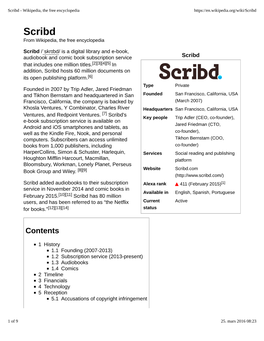 Scribd - Wikipedia, the Free Encyclopedia