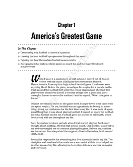 America's Greatest Game