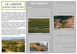 Le Langhe Trip Brochure