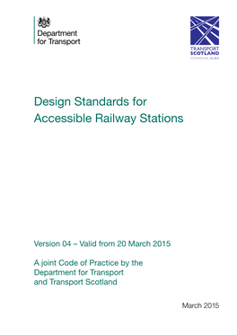 Design Standards for Accessible Railway Stations