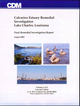 Calcasieu Estuary Remedial Investigation Lake Charles, Louisiana