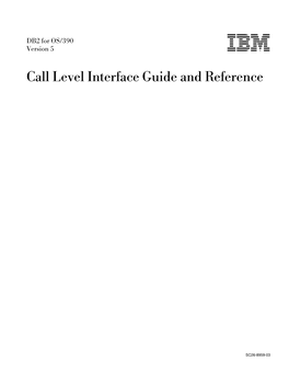 DB2 for OS/390 V5: Call Level Interface Guide and Reference