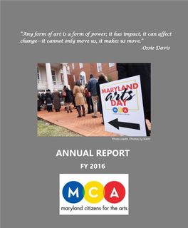 Annual Report Fy 2016