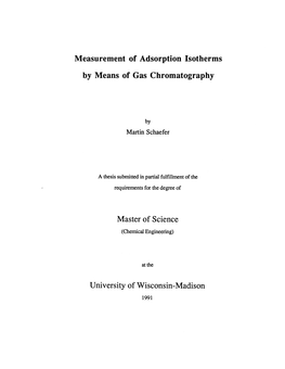 Measurement of Adsorption-Isotherms by Means Of