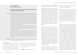 Olivier Meunier Artois University, France Assessment of Intercultural Bilingual Education in the Brazilian State of Amazonas