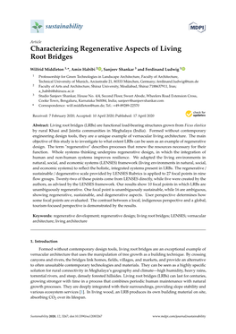 Characterizing Regenerative Aspects of Living Root Bridges