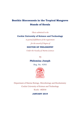 Benthic Biocoenosis in the Tropical Mangrove Stands of Kerala