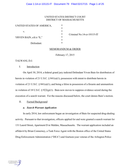 Case 1:14-Cr-10115-IT Document 79 Filed 02/17/15 Page 1 of 25