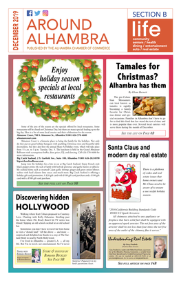 Tamales for Christmas? Alhambra Has Them All Continued from Page 1B