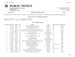 Public Notice Page 1 of 2