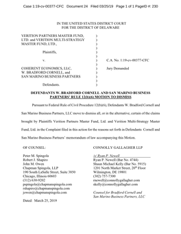 Case 1:19-Cv-00377-CFC Document 24 Filed 03/25/19 Page 1 of 1 Pageid #: 230