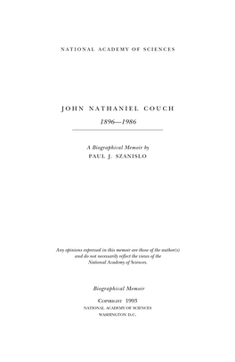 John Nathaniel Couch