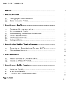 Table of Contents