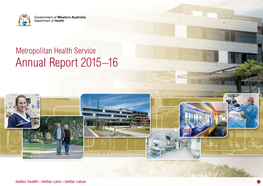 Metropolitan Health Service Annual Report 2015-16