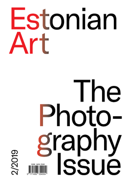 Estonian Art the Photography Issue