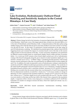 Lake Evolution, Hydrodynamic Outburst Flood Modeling and Sensitivity Analysis in the Central Himalaya: a Case Study