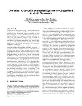 Droidray: a Security Evaluation System for Customized Android Firmwares