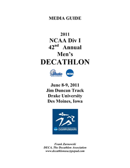 2011 NCAA Decathlon