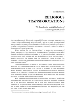 Religious Transformations