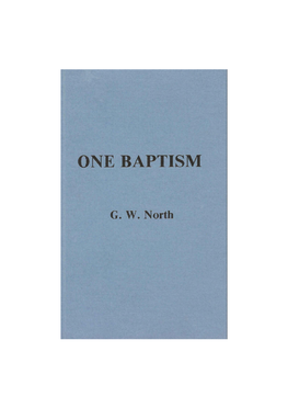 'One Baptism' by G.W. North