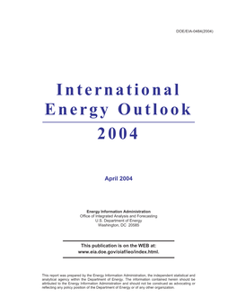 International Energy Outlook 2004